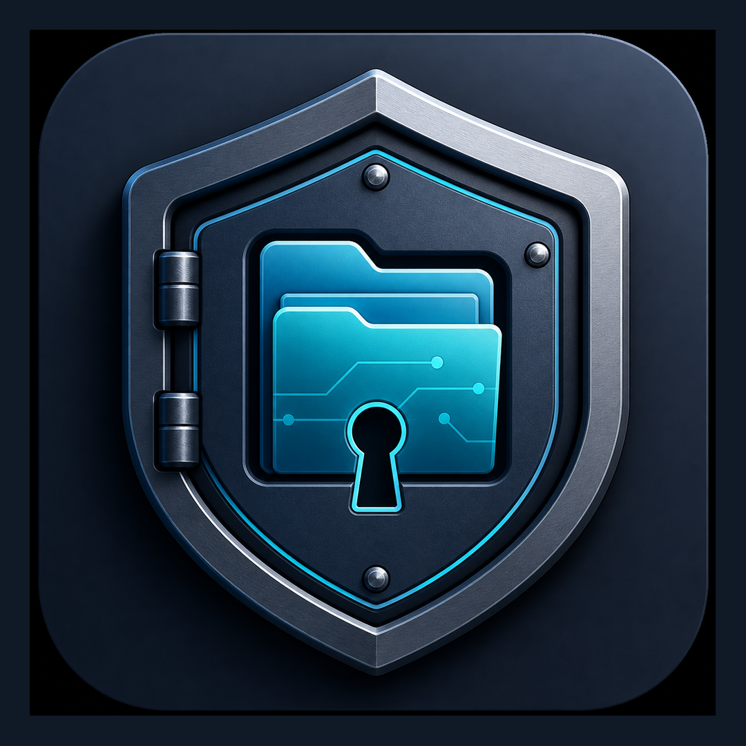 Symbol QuietSafe – složky uvnitř ochranného štítu